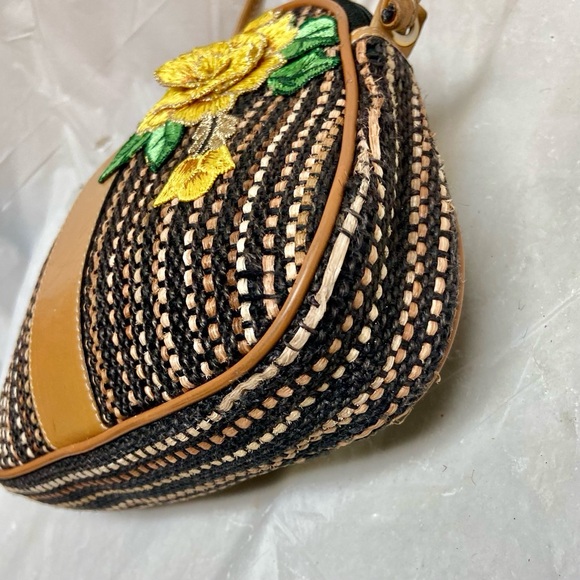 Authentic, Rare, Fendi, Small Tweed Crossbody Bag 8in x 6.5in x 2in - Picture 10 of 13